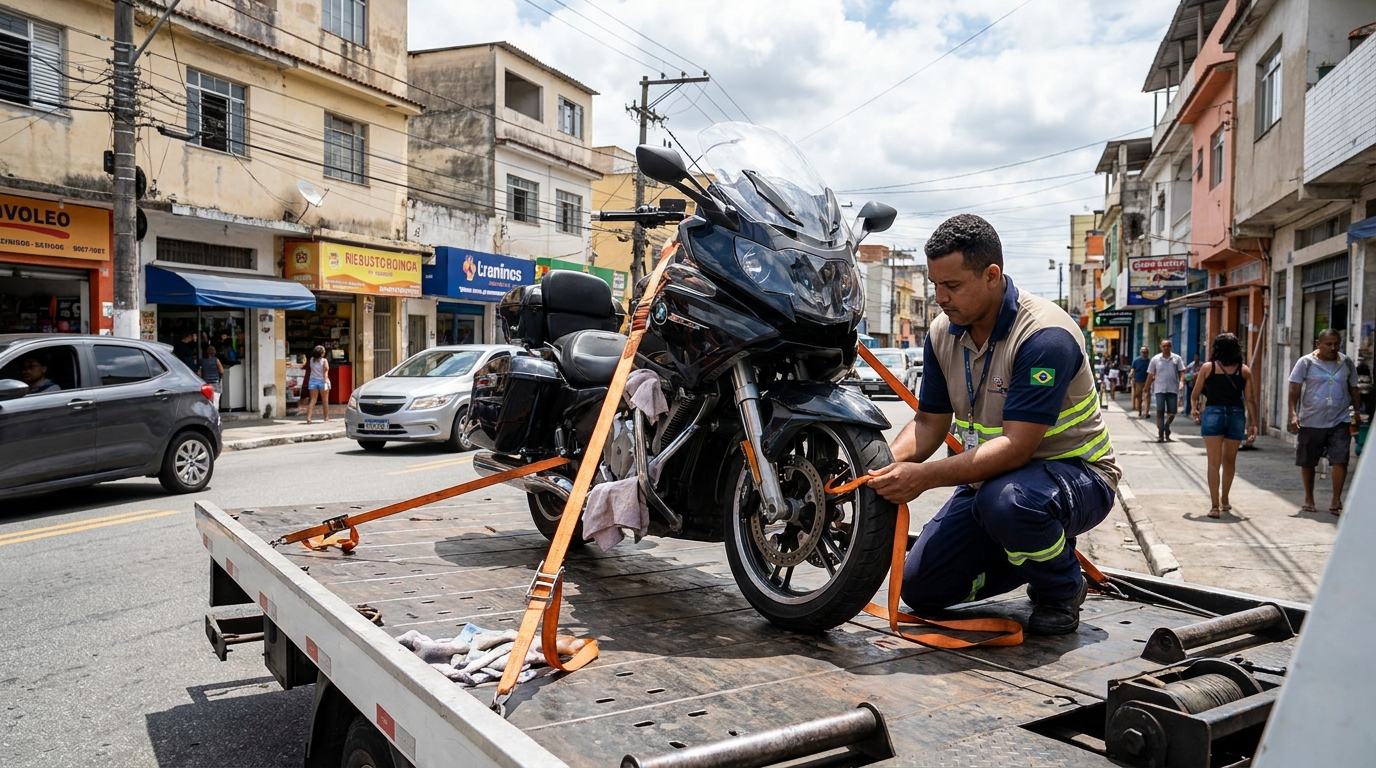 Remoção de Moto em Pane no Central Parque Sorocaba, Sorocaba‑SP