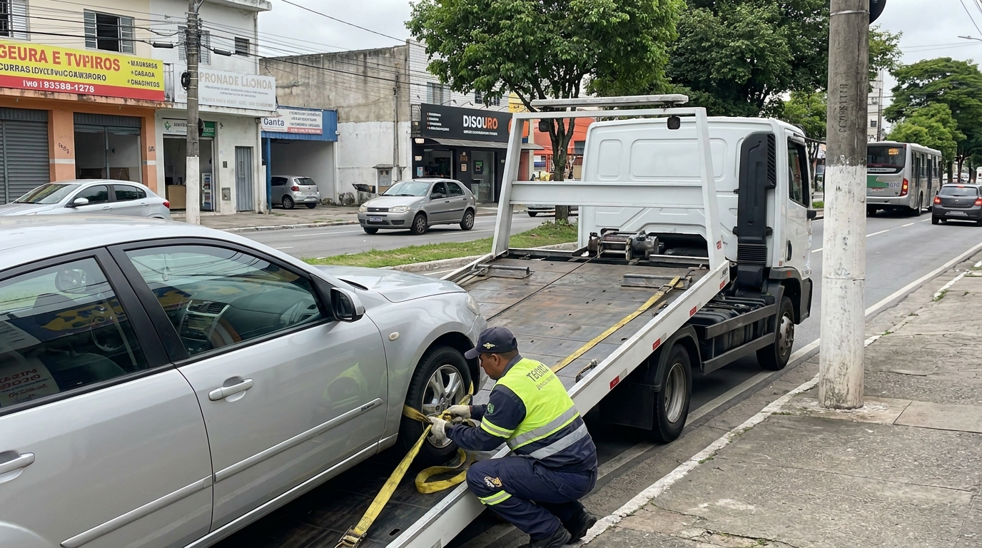Transporte de Automóvel no Além Ponte, Sorocaba‑SP